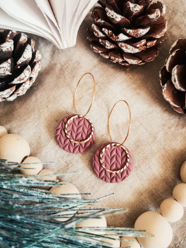 wild eden handmade polymer clay earrings handmade jewellery new zealand cottage core spring winter summer cute earrings