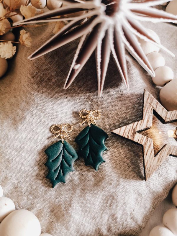 wild eden handmade polymer clay earrings handmade jewellery new zealand cottage core spring winter summer cute earrings