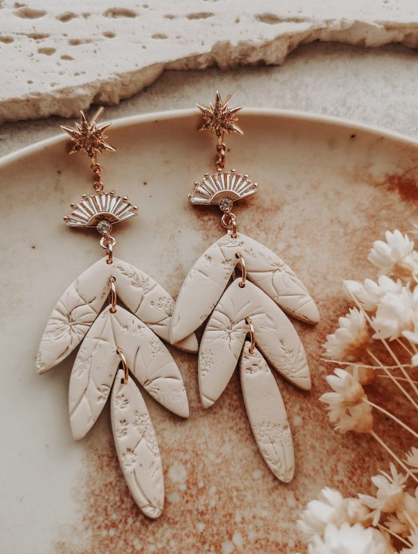 wild eden handmade polymer clay earrings handmade jewellery new zealand cottage core spring winter summer cute earrings