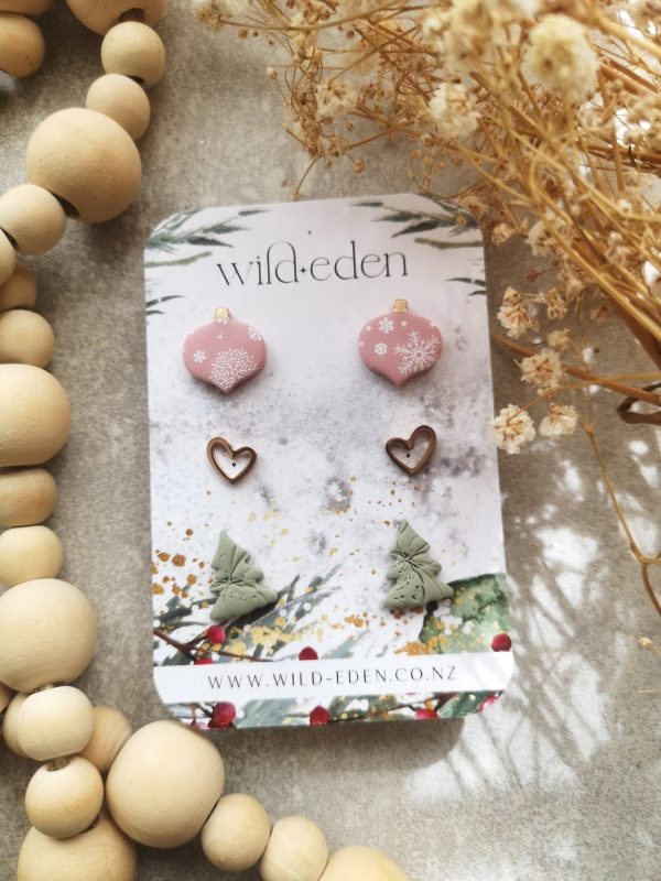 wild eden handmade polymer clay earrings handmade jewellery new zealand cottage core spring winter summer cute earrings