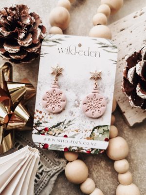 wild eden handmade polymer clay earrings handmade jewellery new zealand cottage core spring winter summer cute earrings